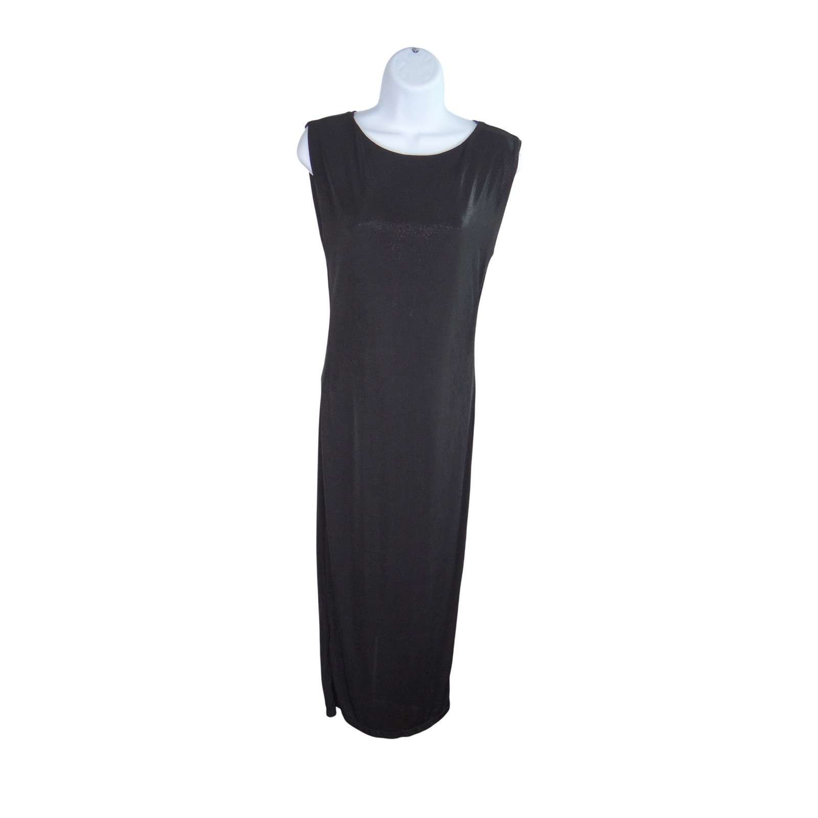 Alice + Olivia Black Metallic Shimmer Mesh Back Maxi Dress C209681323 Mens S